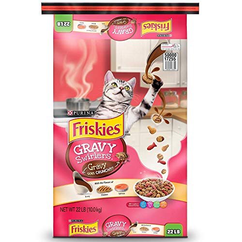 Purina Friskies Dry Cat Food, Gravy Swirlers - 22 lb. Bag